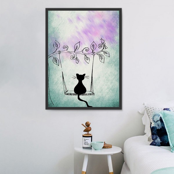 Gatto 5d Diy Kit Diamond Painting Pittura Di Diamante NO179