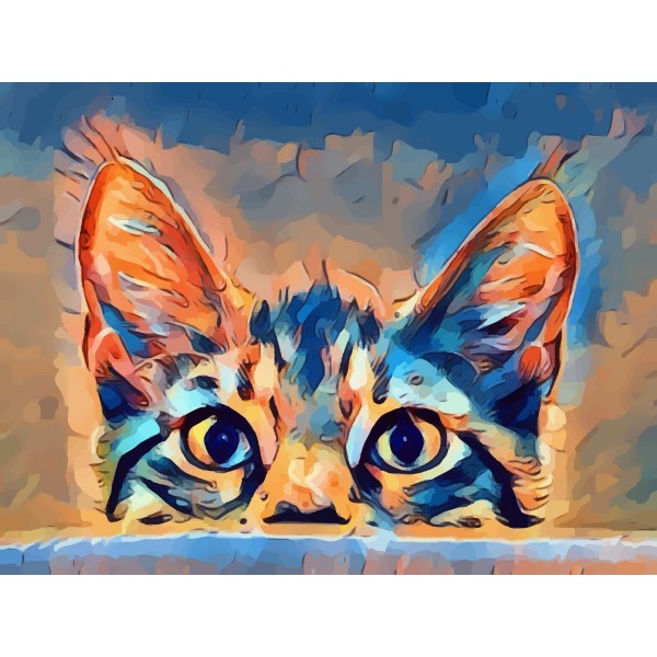 Gatto 5d Diy Kit Diamond Painting Pittura Di Diamante NO174