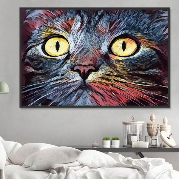 Gatto 5d Diy Kit Diamond Painting Pittura Di Diamante NO173