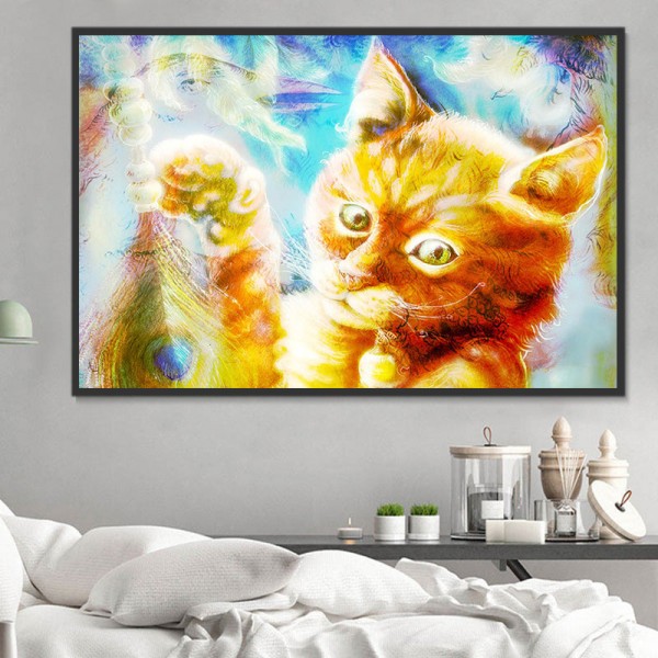 Gatto 5d Diy Kit Diamond Painting Pittura Di Diamante NO165
