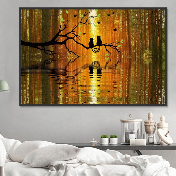 Gatto 5d Diy Kit Diamond Painting Pittura Di Diamante NO158