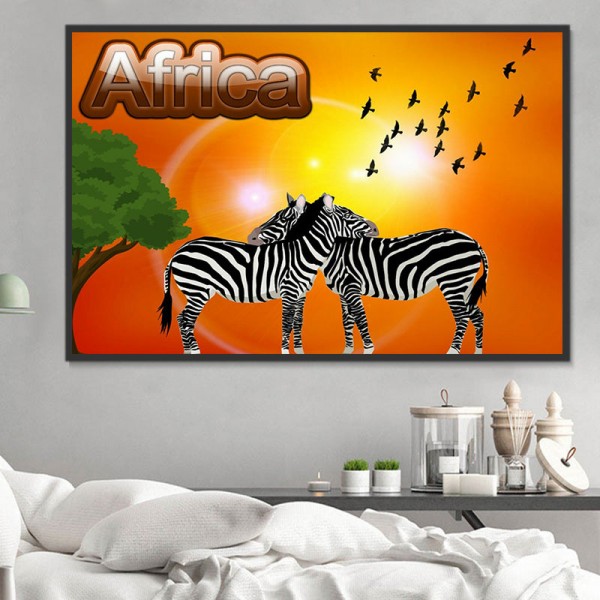 Zebra 5d Diy Kit Diamond Painting Pittura Di Diamante NO104