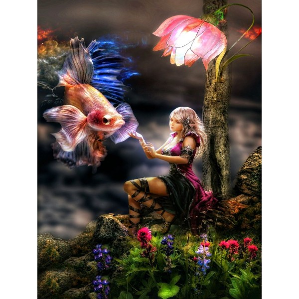 Fata 5d Diy Kit Diamond Painting Pittura Di Diamante NO49