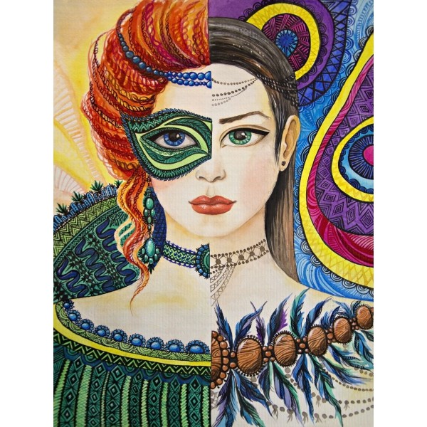 Ritratto 5d Diy Kit Diamond Painting Pittura Di Diamante NO39